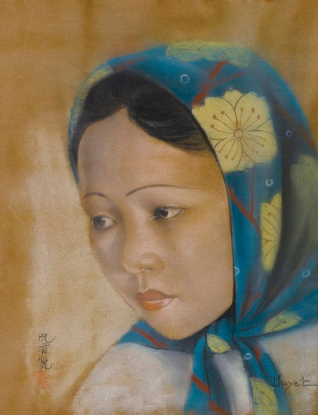 Bức tranh "Cô gái trẻ Nam Kỳ" của Nguyễn Hữu Duyệt vẽ vào khoảng năm 1935.