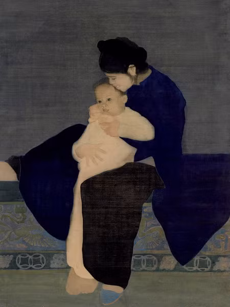 Bức tranh "Đứa bé" của Trần Bình Lộc (1914-1941) vẽ năm 1936.