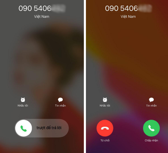 Tai sao co 2 man hinh hien len khi iPhone co cuoc goi?