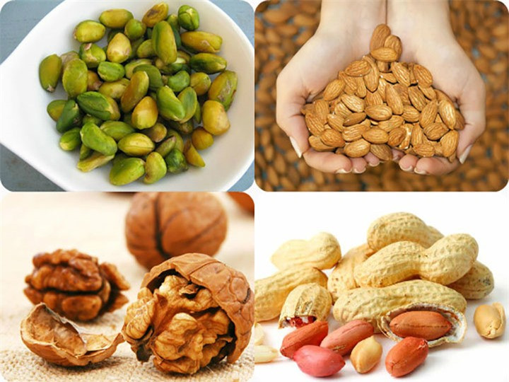 Các loại hạt có chứa nhiều chất béo omega-3 và axit amin quan trọng giúp lành vết thương một cách nhanh chóng và cũng giúp tăng cường hệ miễn dịch.