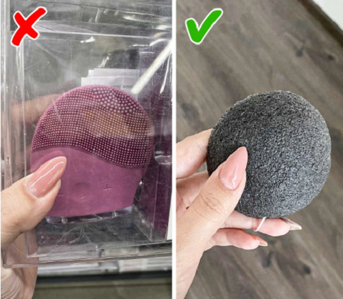 Dùng cọ siêu âm làm sạch da mặt. Làm sạch là nền tảng của việc sở hữu làn da đẹp. Tuy nhiên, sử dụng các loại cọ siêu âm cường độ mạnh hay hóa chất tẩy tế bào chết sẽ phá vỡ sự cân bằng độ pH tự nhiên trên da, gây khô và kích ứng da. Ngoài ra, những sản phẩm này còn tiềm ẩn mối nguy bào mòn da.