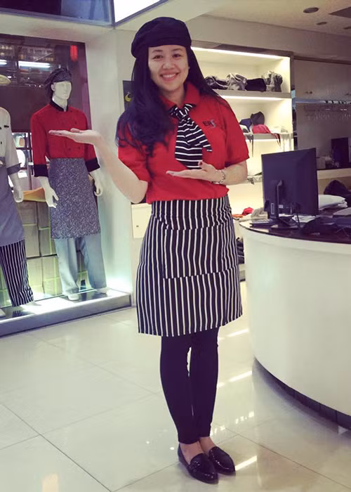 BTV Ngọc Diệp từng chia sẻ, ngay từ hồi sinh viên, cô đã có nhiều ý tưởng kinh doanh: buôn bán gối tựa làm bằng tay, kinh doanh thời trang…Ảnh: FBNV