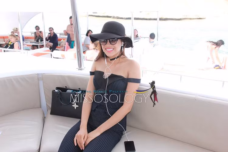 Nguyễn Thị Thành thi Hoa hậu Môi trường Quốc tế 2017 mặc lệnh triệu tập của Cục NTBD. Vì vậy, cô sẽ phải đối mặt với án phạt khi trở về nước. Ảnh: Missosology