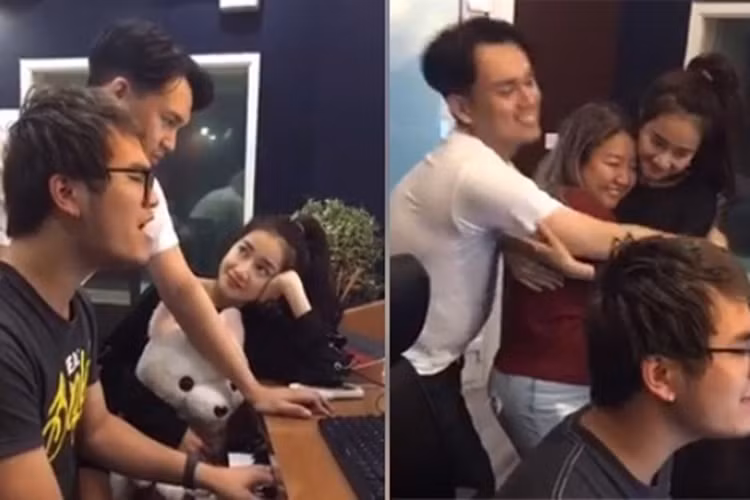 Fans của Trường Giang - Nhã Phương cho rằng nữ diễn viên không nên có những cử chỉ quá thân mật với đồng nghiệp nam. Ảnh: Giadinhvietnam