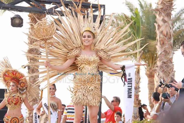 Nguyễn Thị Thành thi Hoa hậu Môi trường Quốc tế từ đầu tháng 4 nhưng ít chia sẻ hình ảnh và thông tin của mình tại cuộc thi trên trang cá nhân vì không muốn mất tập trung vì ồn ào thi chui. Ảnh: Missosology