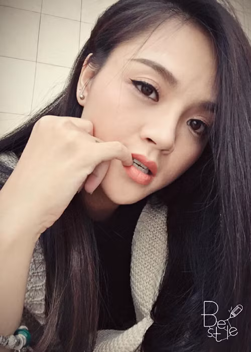 Thu Quỳnh từng tham gia cuộc thi Hoa hậu Việt Nam 2008 và lọt vào top 10. Thời điểm đó, cô cao 1m66, nặng 50 kg và có số đo 3 vòng: 81-62-88. Ảnh: FBNV