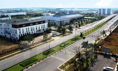 Khu công nghệ cao TP HCM, nơi 2 tên cướp gây án.