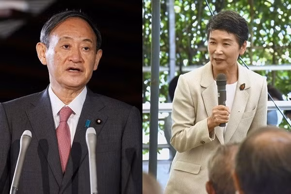 Được biết, ông Suga Yoshihide và phu nhân Mariko gặp nhau khi ông Suga đang làm thư ký cho cựu nghị sĩ Hạ viện Nhật Bản Hikosaburo Okonogi. Theo Jiji Press, em gái bà Mariko làm cùng văn phòng với ông vào thời điểm đó. Ảnh: Kyodo.