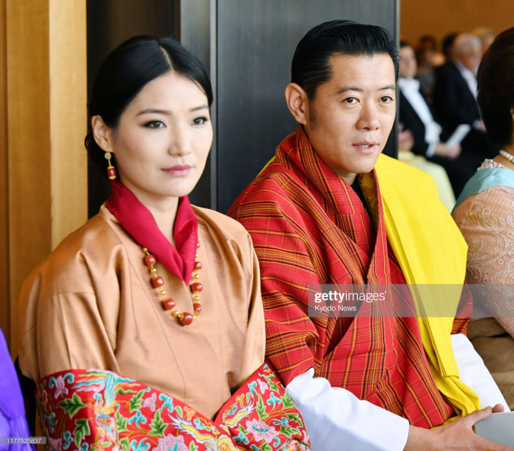 Ngày 13/10/2011, Jetsun Pema, khi đó 21 tuổi, kết hôn với Quốc vương Jigme Khesar Namgyel Wangchuck, trở thành Hoàng hậu Bhutan. Ảnh: Getty.