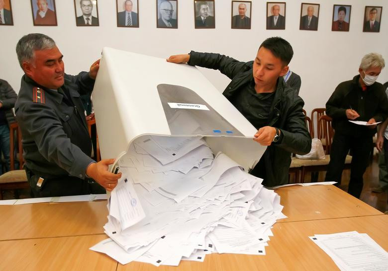 Theo kết quả sơ bộ của cuộc bầu cử Quốc hội Kyrgyzstan hôm 4/10, các đảng thân chính phủ nhận được đa số phiếu ủng hộ. 4 đảng khác có đủ số phiếu để giành ghế trong khi nhiều đảng chỉ thu về 7% phiếu thuận. Những người phản đối chính phủ và ủng hộ các đảng thua cuộc cáo buộc có nhiều vi phạm trong quá trình bầu cử.