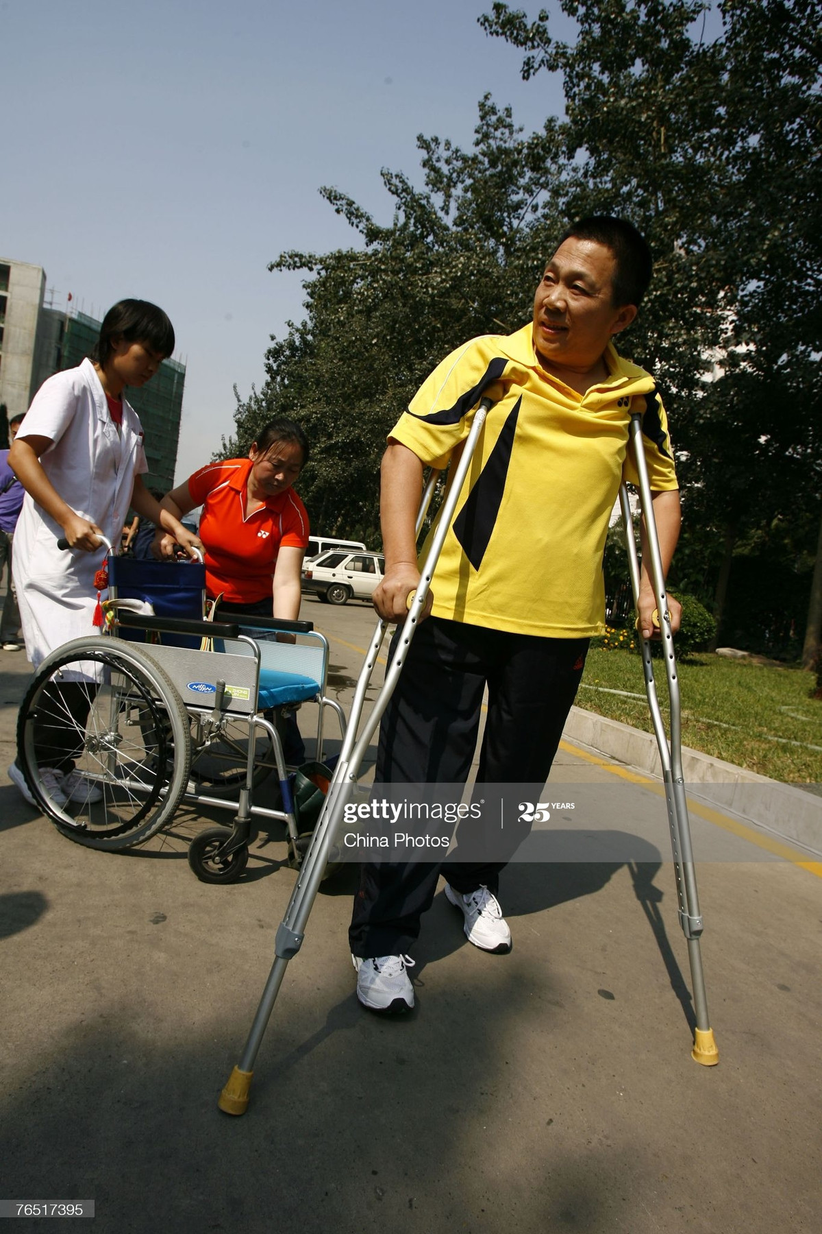 Viện phó của Trung tâm nghiên cứu phục hồi chức năng ở Trung Quốc, nơi ông Peng được điều trị, từng chia sẻ rằng tinh thần vượt lên số phận của ông Peng là điều thật kỳ diệu và ít ai làm được như thế. Ảnh: Getty.