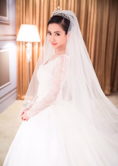 Ngam Angelababy xinh dep rang ro trong dam cuoi co tich-Hinh-4
