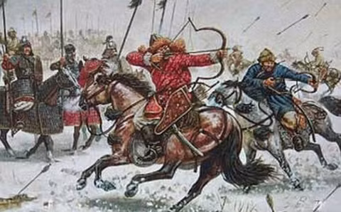 Đế chế Mông Cổ tồn tại trong thế kỷ 13 và 14 và có lẽ là đế chế lớn nhất trong lịch sử nhân loại. Trong thời kỳ đó, người Mông Cổ đã xâm chiếm đất đai khắp từ Á sang Âu. Điều khiến họ trở nên đáng sợ là sở thích thu thập đầu người. Khi xâm lược Ấn Độ, người Mông Cổ đã xây dựng một "kim tự tháp" bằng đầu người ở phía trước bức tường thành Delhi.