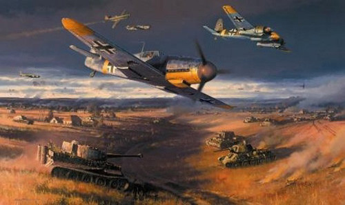 Chỉ riêng trong trận vòng cung Kursk ngày 7/7/1943, Erich Hartmann đã bắn rơi được 7 máy bay đối phương. Hai chiếc đầu bị ông ta bắn rơi trong nhiệm vụ trinh sát vào buổi sáng và các chiếc khác bị bắn rơi trong nhiệm vụ bổ sung sau đó.