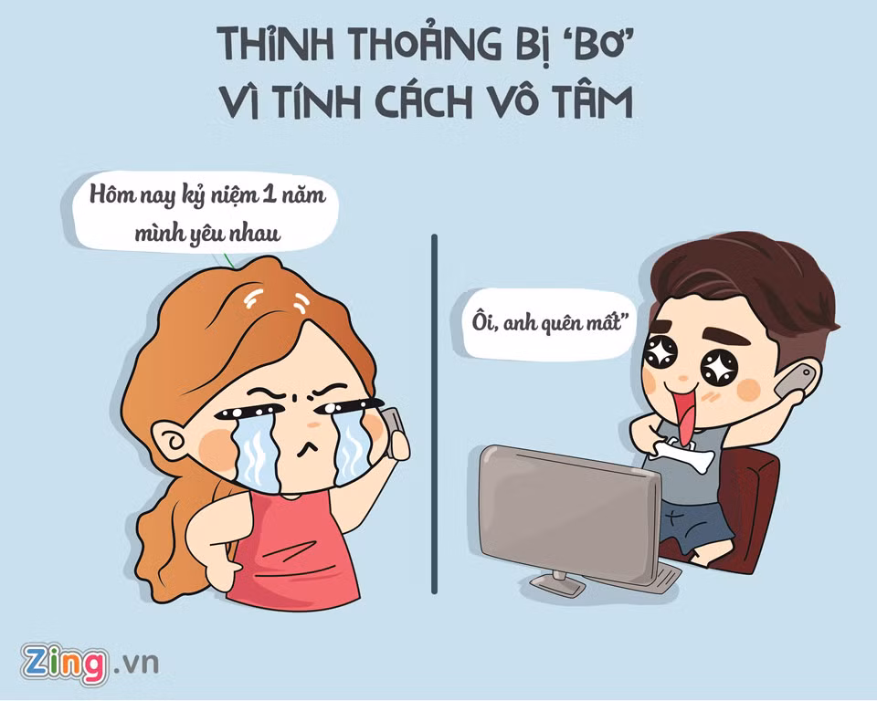 "Tôi đang yêu người bằng tuổi. Anh ấy trẻ con, ham chơi và đôi khi vô tâm đến nỗi ngày kỷ niệm yêu nhau còn không nhớ. Anh ấy vì tôi mà cố gắng chững chạc hơn, nhưng càng cố càng thêm áp lực và mệt mỏi. Có lẽ, chúng tôi sẽ buông tay khi không thể gồng mình thêm nữa", Thu Hằng (20 tuổi) tâm sự.