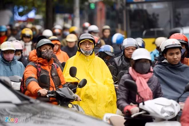 Ha Noi don khong khi lanh dem 8/11, nhiet do 17 do C