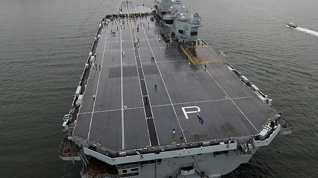 Tàu sân bay HMS Prince of Wales được hạ thủy cuối năm 2019 với 1.600 thủy thủ đoàn. Tàu sân bay này có thể chở 65 máy bay bao gồm các chiến đấu cơ F-35B và máy bay trực thăng Chinook. Ngoài ra tàu còn được trang bị 3 tổ hợp phòng thủ tầm cực gần Phalanx và 6 cụm súng 6 nòng xoay 7,62 mm.
