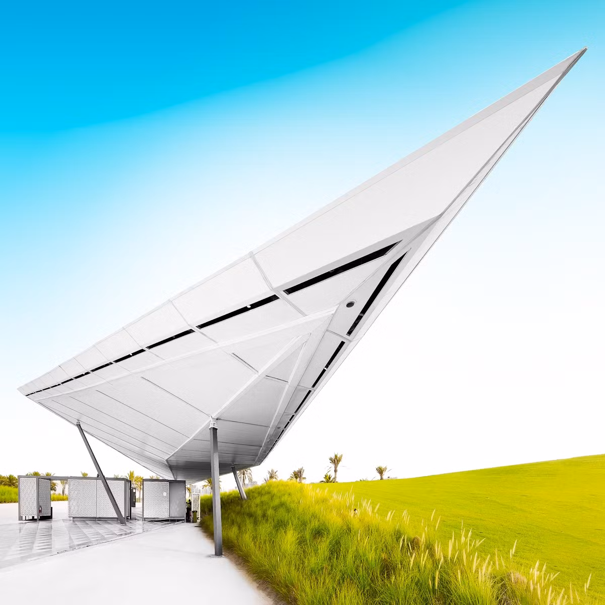 2. Museum of Islamic Art, Doha, Qatar: Nhà vệ sinh này được thiết kế bởi kiến trúc sư Pritzker Prize Ieoh Ming Pei, nằm ngoài công viên của Bảo tàng Nghệ thuật Hồi giáo.(Ảnh: lonelyplanet)