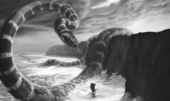 Loài rắn này có những chiếc xương đặc biệt, giúp chúng bơi lội linh hoạt trong môi trường nước. Xương sườn dài và cấu trúc cơ thể thon gọn của chúng tương đồng với loài rắn biển ngày nay, nhưng kích thước và sức mạnh của chúng thì vượt trội hơn nhiều. Những đặc điểm này không chỉ giúp rắn cốc Kolosegu dễ dàng di chuyển trong nước mà còn tạo ra lợi thế lớn trong việc săn mồi. (Ảnh: DNVN)