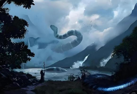 Những hóa thạch của loài rắn này được phát hiện trong các mỏ đá, cho thấy rằng chúng có thể dài hơn 15 mét, vượt trội so với hầu hết các loài rắn hiện đại. Với chiều dài khổng lồ và bộ xương mạnh mẽ, rắn cốc Kolosegu thực sự là chúa tể của đại dương trong thời kỳ đó. (Ảnh: DNVN)