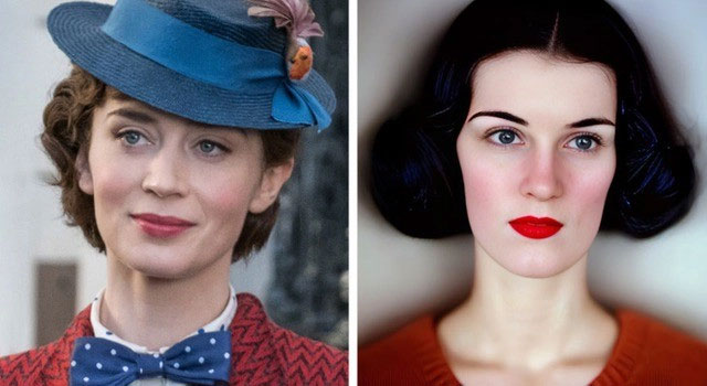 5. Mary Poppins trong loạt sách của Pamela Travers: Mary Poppins, cô bảo mẫu kỳ diệu với chiếc ô biết bay, đã mang lại niềm vui và phép màu cho gia đình nhà Banks. Mary Poppins qua "con mắt" AI là một phụ nữ có mái tóc đen ngắn, đôi mắt to màu xanh lam, chiếc mũi hếch và miệng chúm chím.(Ảnh: Trí thức trẻ)