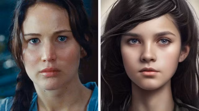 4. Katniss Everdeen trong loạt sách của Suzanne Collins: Katniss Everdeen, nhân vật chính trong loạt sách "Đấu trường sinh tử", là biểu tượng của sự dũng cảm và tinh thần chiến đấu. Katniss Everdeen có vóc dáng mảnh mai với mái tóc đen, đôi mắt xám và làn da màu ô liu.(Ảnh: Trí thức trẻ)