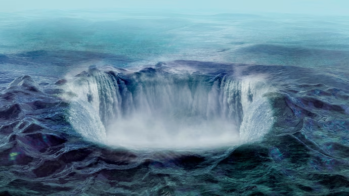 Giữa Ấn Độ Dương, cách 1.200 km về phía tây nam Ấn Độ, tồn tại một "hố trọng lực" khổng lồ có diện tích lên đến 3,1 triệu km², nơi lực hấp dẫn yếu nhất trên hành tinh. (Ảnh: India Today)