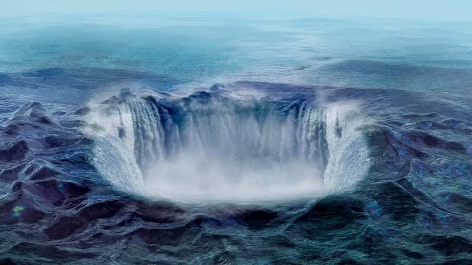 Giữa Ấn Độ Dương, cách 1.200 km về phía tây nam Ấn Độ, tồn tại một "hố trọng lực" khổng lồ có diện tích lên đến 3,1 triệu km², nơi lực hấp dẫn yếu nhất trên hành tinh. (Ảnh: India Today)