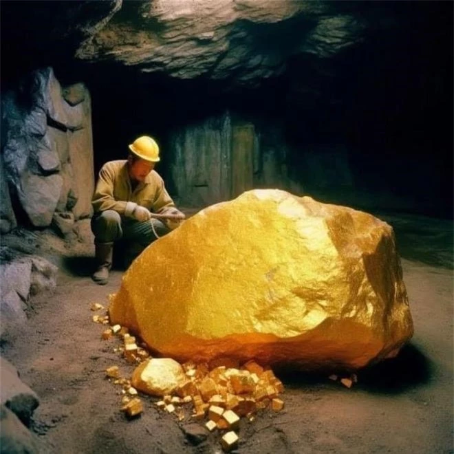 Hơn nữa, tảng vàng được bảo vệ bởi đội ngũ nhân viên giám sát 24/24, đảm bảo vấn đề an ninh được quản lý chặt chẽ. Người dân địa phương cũng có ý thức cao trong việc bảo vệ tài sản vô giá này, xem nó như một phần không thể tách rời của lịch sử và văn hóa địa phương.(Ảnh: DNVN)