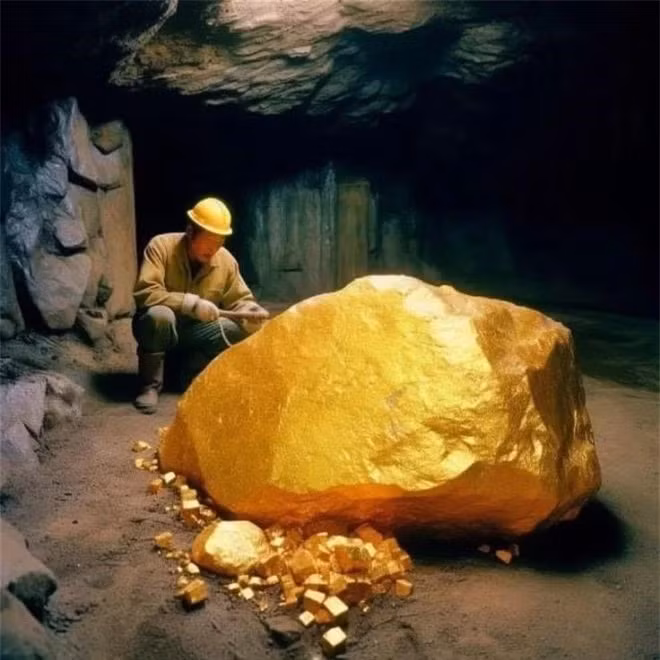 Hơn nữa, tảng vàng được bảo vệ bởi đội ngũ nhân viên giám sát 24/24, đảm bảo vấn đề an ninh được quản lý chặt chẽ. Người dân địa phương cũng có ý thức cao trong việc bảo vệ tài sản vô giá này, xem nó như một phần không thể tách rời của lịch sử và văn hóa địa phương.(Ảnh: DNVN)