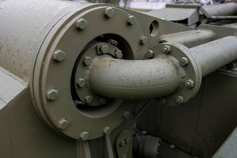 Uran-14 được trang bị máy bơm công suất mạnh cho phép phun nước với áp lực rất lớn giúp dập lửa nhanh hơn. Ảnh: Kalashnikov.media.