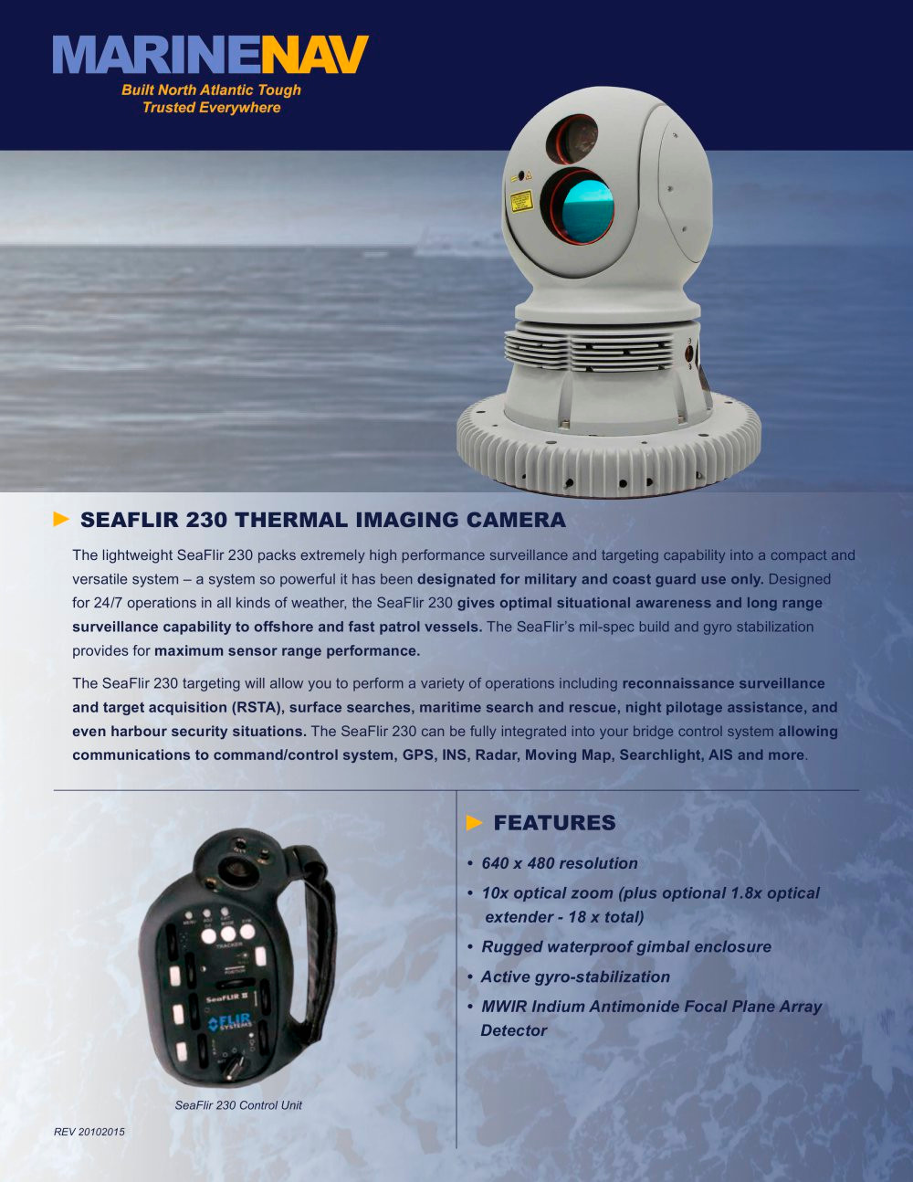 Ngoài radar tối tân, Philippines dự định sẽ trang bị cho chiến hạm "con cưng" hệ thống camera hồng ngoại Seaflir 230. Nguồn ảnh: MarineNAV