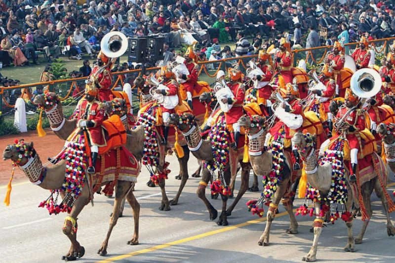 Ngày nay, vai trò của lạc đà chỉ mang tính biểu tượng và thường được sử dụng trong các hoạt động nghi lễ. Những chiếc xe thiết giáp đã thay thế chúng trong nhiệm vụ hành quân và chiến đấu. Ảnh: Warspot.