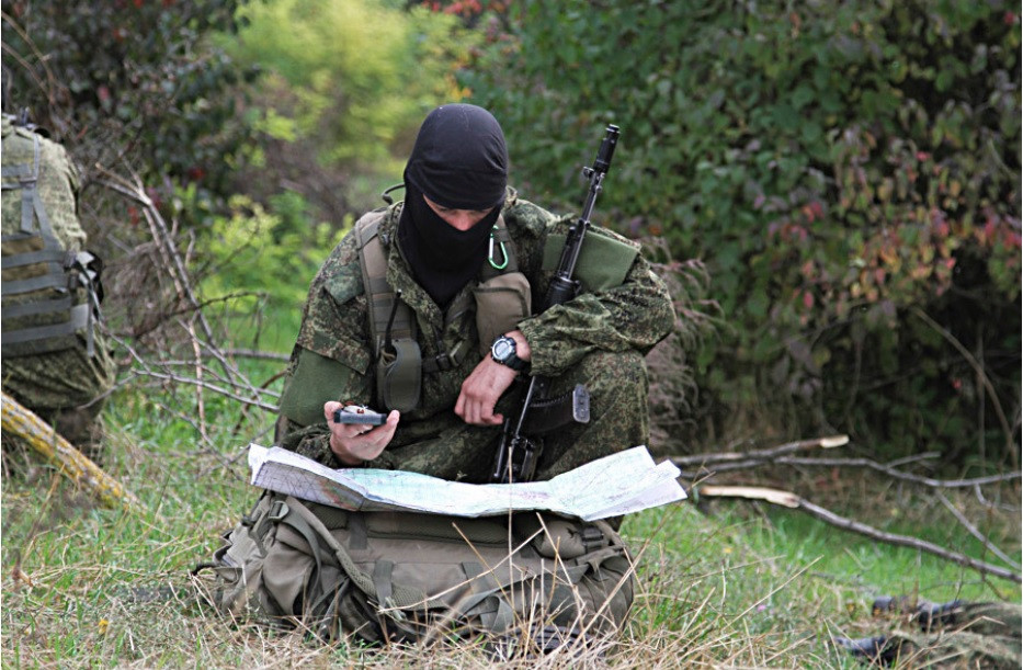  1: GRU Spetsnaz: Đây là đơn vị đặc nhiệm thuộc Tổng cục Tình báo Trung ương (GRU). Đơn vị có lịch sử lâu đời từ cuộc chiến tranh Vệ Quốc vĩ đại. Họ là "tai - mắt" của Bộ Tổng tham mưu quân đội Nga trên toàn thế giới. Ảnh: Bộ Quốc phòng Nga.