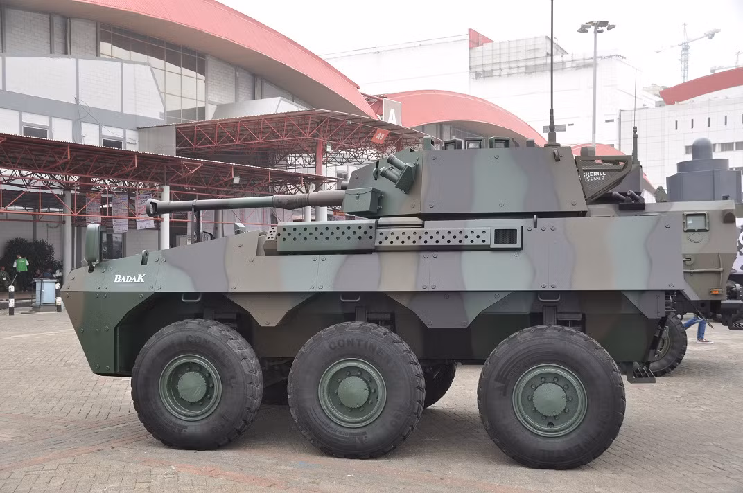 Indonesia đang đẩy mạnh việc phát triển công nghiệp quốc phòng trong nước, cùng với Singapore là 2 quốc gia duy nhất ở Đông Nam Á có thể tự sản xuất xe thiết giáp để cung cấp cho quân đội. Ảnh: BMPD.