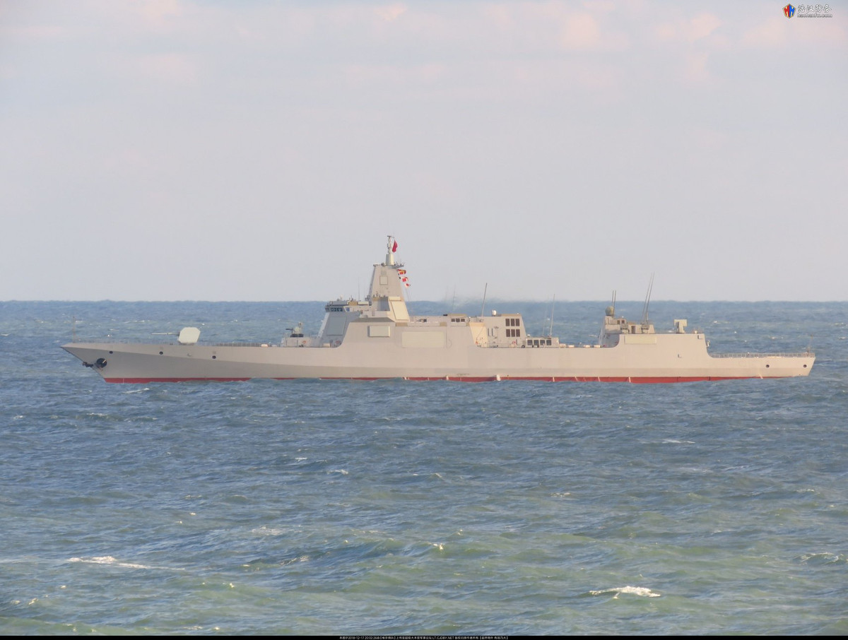 Con tàu thử nghiệm chưa được đánh số nên chưa thể xác định nó là chiếc nào trong 4 chiếc đã được hạ thủy. Tuy vậy, một số nhà phân tích nhận định đây là chiếc đầu tiên được hạ thủy vào tháng 6/2017. Ảnh: Haohanfw.