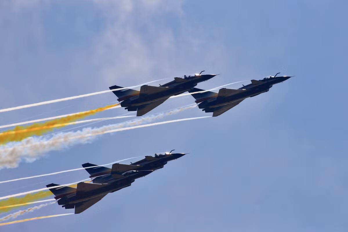 Sáng ngày 6/11, triển lãm hàng không quốc tế Chu Hải 2018 chính thức khai mạc tại thành phố Chu Hải, tỉnh Quảng Đông, Trung Quốc. Đây là sự kiện hàng không lớn nhất Trung Quốc được tổ chức 2 năm một lần. Ảnh: Sina.