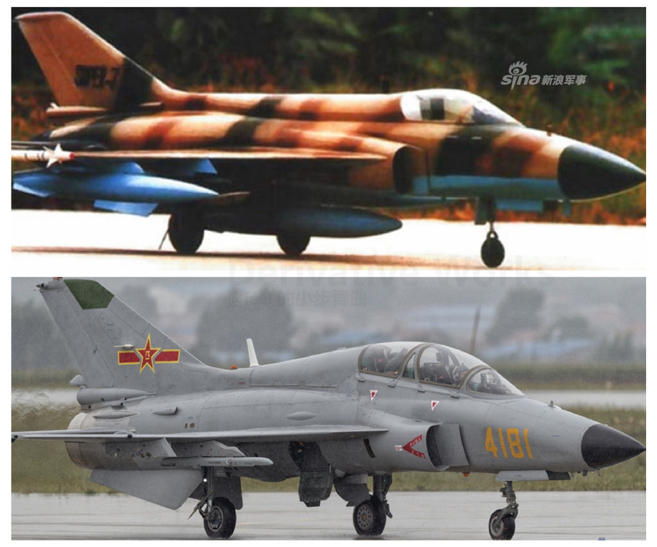 JL-9 được gọi là "tiêm kích MiG-21" hiện đại của Trung Quốc, vì phần đuôi của nó rất giống MiG-21. Nó được chế tạo cho nhiệm vụ huấn luyện phi công phản lực kiêm chiến đấu hạng nhẹ. Nguồn ảnh: Sina.
