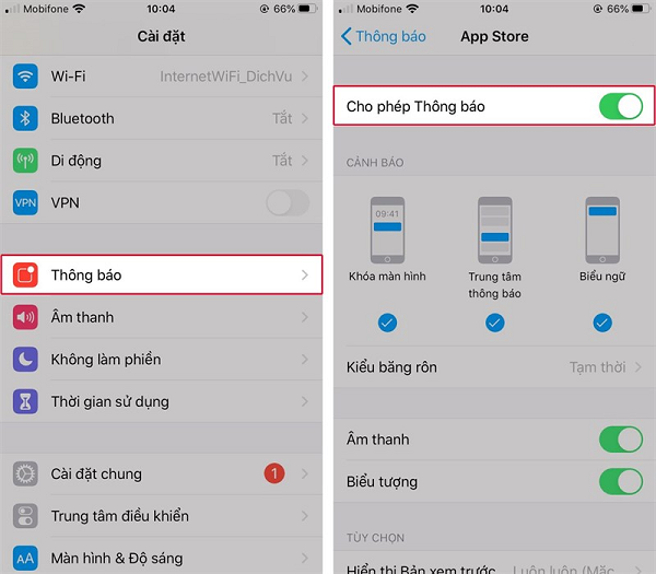 Những thông báo đẩy liên tục lên điện thoại của bạn khi kết nối internet chính là nguyên nhân gây lãng phí pin điện thoại. Nếu không phải là ứng dụng cần thiết được thông báo ngay, thì bạn nên chặn hết thông báo để tiết kiệm điện năng.