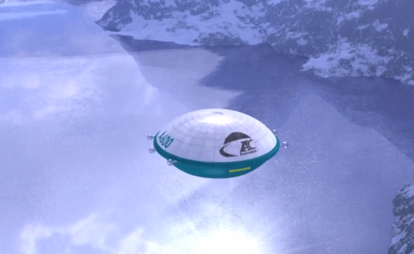 Công ty cho biết, chiếc khinh khí cầu này không chỉ giảm đáng kể chi phí mà còn thân thiện với môi trường. Một mô hình của khí cầu hình UFO đã được trưng bày tại Viện Hàng không và Vũ trụ Quốc tế (MAKS) ở Nga trước sự chứng kiến của đích thân Tổng thống.