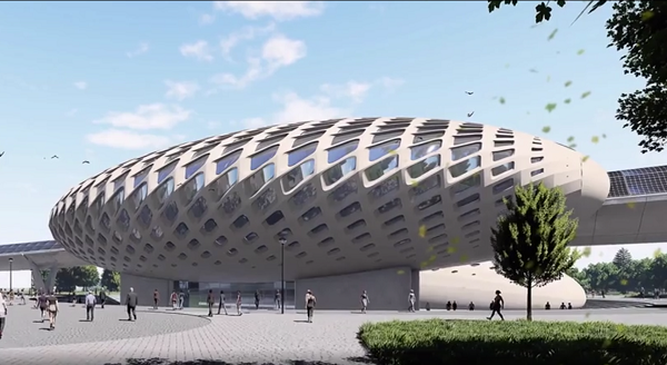 Hệ thống hoàn chỉnh của tàu siêu tốc bao gồm các trạm tích hợp trên tuyến đường để hành khách lên khoang tàu di chuyển ở tốc độ 1.200 km/h.