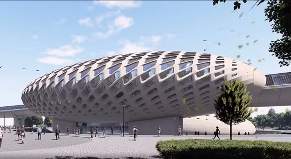 Hệ thống hoàn chỉnh của tàu siêu tốc bao gồm các trạm tích hợp trên tuyến đường để hành khách lên khoang tàu di chuyển ở tốc độ 1.200 km/h.