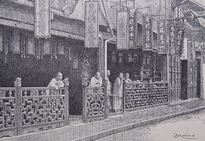 Các cửa hàng của người Hoa ở Chợ Lớn.