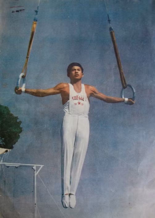 Màn biểu diễn của một nghệ sĩ xiếc.