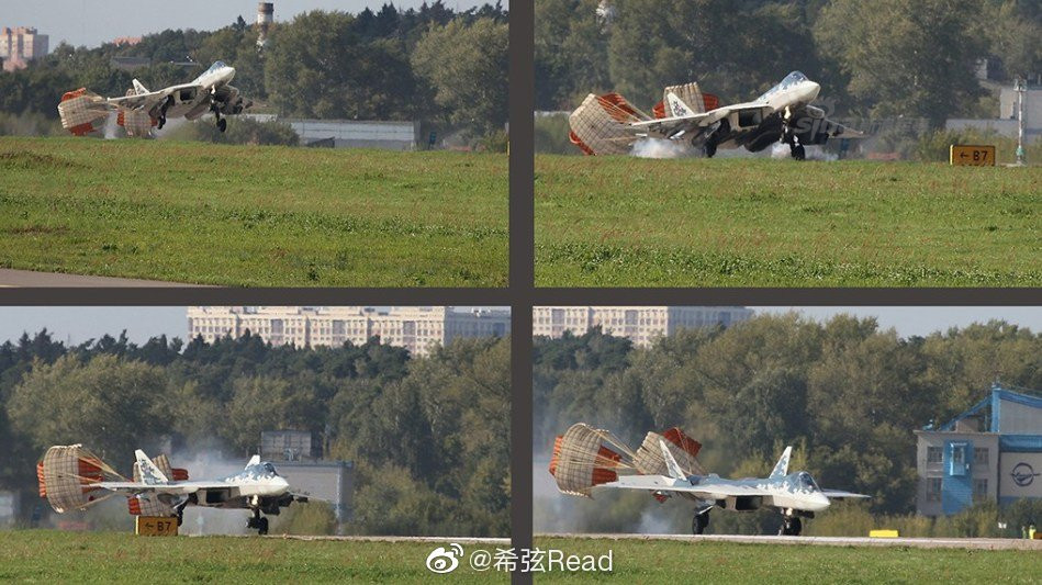 Kiểu hạ cánh này sẽ cho phép chiếc tiêm kích giảm tốc độ nhanh nhất - nhanh hơn nhiều so với phanh thông thường giúp tiết kiệm đường đường băng hạ cánh cũng như giảm thiểu nguy cơ gặp tai nạn khi hạ cánh. Nguồn ảnh: Sina.