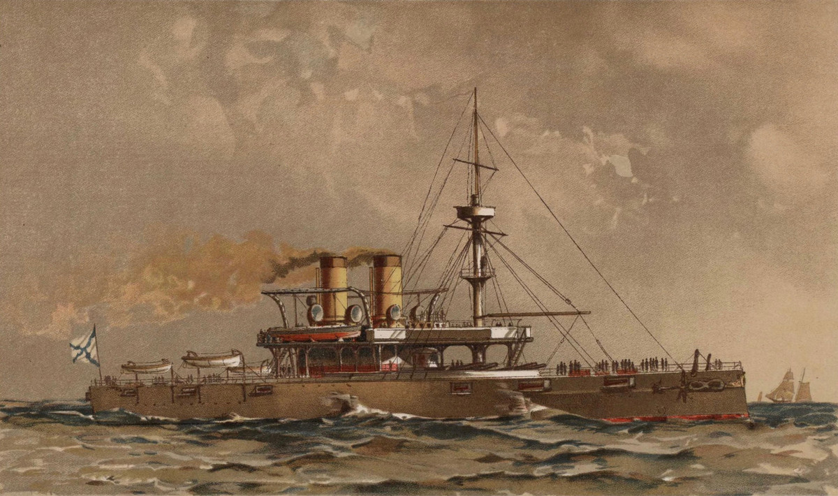 Lớp thiết giáp hạm này được đưa vào sử dụng từ cuối thế kỷ 19 và tồn tại cho tới hết Chiến tranh Thế giới thứ nhất. Về cơ bản Ekaterina II là lớp thiết giáp hạm không có gì đặc biệt trừ vể ngoài được thiết kế như một tàu chở khách. Nguồn ảnh: BI.