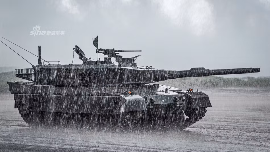 Đáng chú ý nhất trong màn trình diễn của Lực lượng Phòng vệ Mặt đất Nhật Bản vừa diễn ra đó là các xe tăng chủ lực Type 10. Nguồn ảnh: Sina.