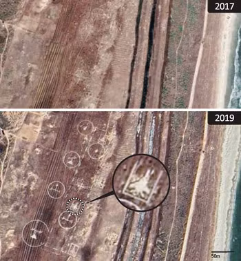 Dựa trên những bức hình chụp trước đó ở khu vực này, giới chức Hàn Quốc khẳng định phía Triều Tiên mới chỉ cải tạo khu vực này và đưa F-15K của Hàn Quốc vào thử nghiệm trong thời gian gần đây. Nguồn ảnh: Chosul.