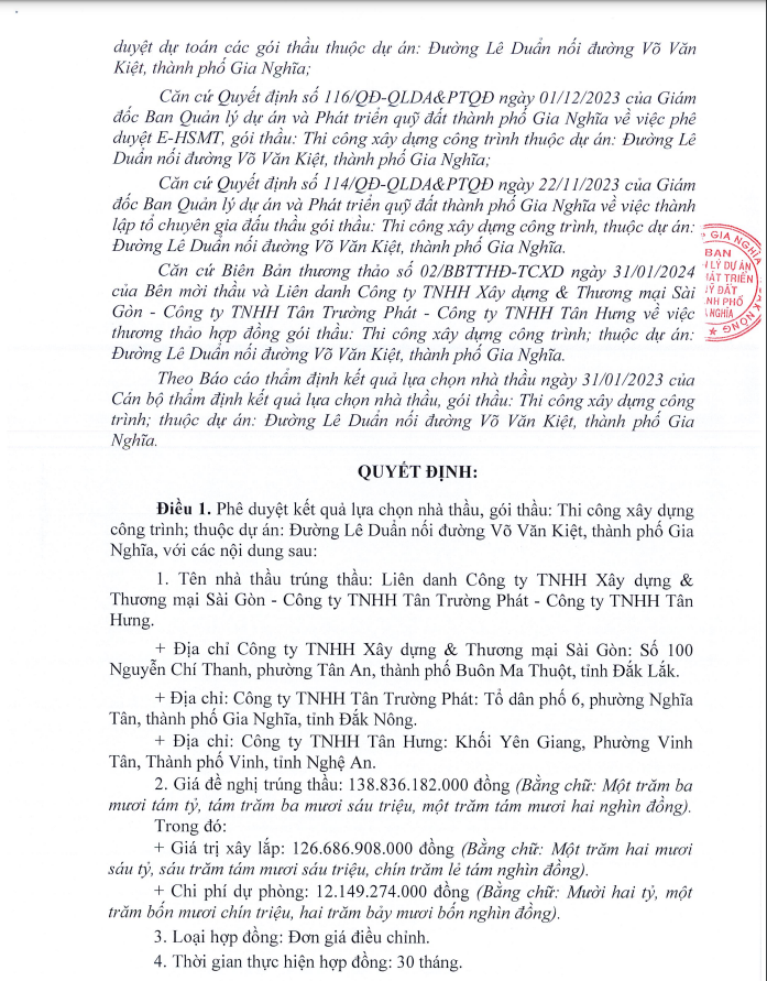 Đắk Nông: Nhà thầu thi công đường Lê Duẩn có năng lực thế nào? - Hình 2 Dak Nong: Nha thau thi cong duong Le Duan co nang luc the nao?-Hinh-2