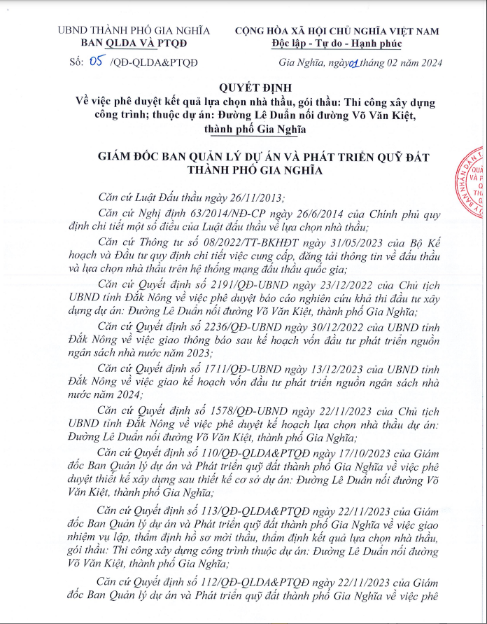Đắk Nông: Nhà thầu thi công đường Lê Duẩn có năng lực thế nào? Dak Nong: Nha thau thi cong duong Le Duan co nang luc the nao?